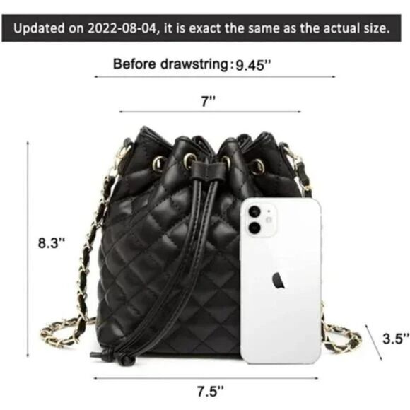 New Crossbody Bag for Women, Black - Picture 3 of 8